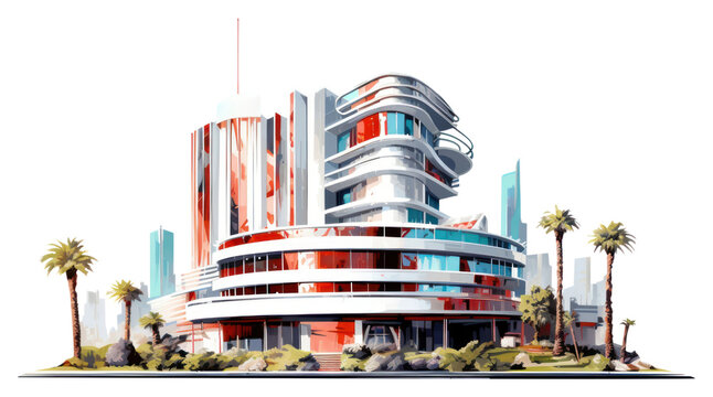 PNG Casino architecture building vehicle.