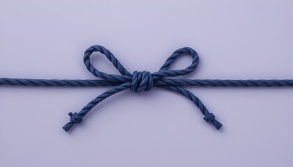 Azure Connection – Navy Rope on Lavender Background