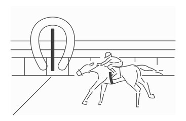 競走馬_ゴールの瞬間