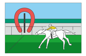 競走馬_ゴールの瞬間