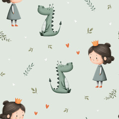 set of funny cartoon characters