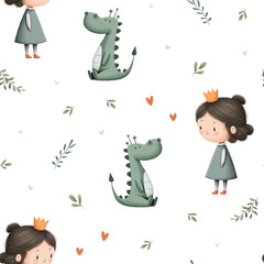 set of funny cartoon characters