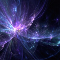 Abstract Colorful Cosmic Space Galaxy Background