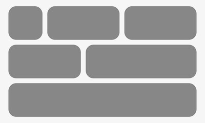 Obraz premium Bento-style layout grid templates featuring abstract modern shapes, web comic panels, and a variety of creative tile arrangements in different sizes perfect for modern vector design sets.