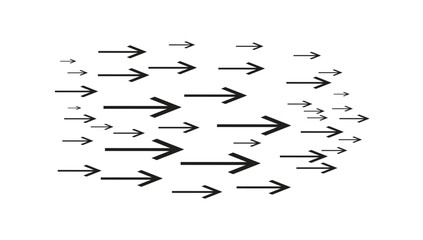 Hand drawn vector arrows doodle set on white background. design element vector illustration.