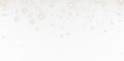 Sparkling golden bokeh overlay on a soft white background, creating a dreamy atmosphere for design projects, perfect for adding elegance and charm to various compositions