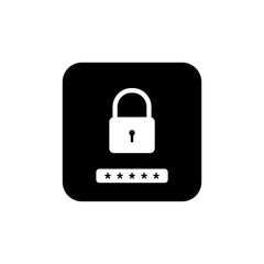 Secure Password Protection Icon Vector