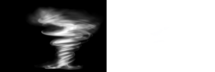 Bright glowing tornado spiral vortex, blue storm funnel rotation with particles and waves, circular radiance effect, abstract transparent background illustration PNG design