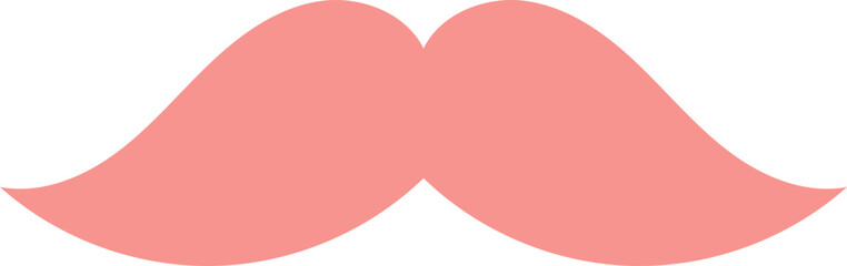 Classic pink mustache design on a black background offering vintage charm