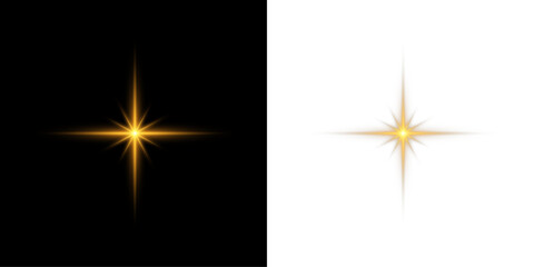 Bright sunlight flare sparkle star PNG