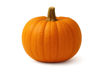 Obraz premium Orange autumn pumpkin standing, celebrating halloween and harvest season festivities on transparent background