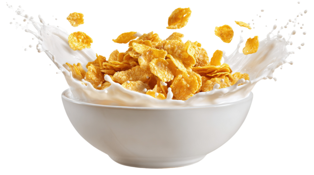 Wooden bowl filled with oats and a scoop of oats isolated on transparent background PNG image