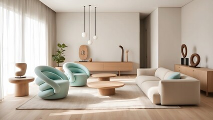 Minimalist Scandinavian Living Room Interior