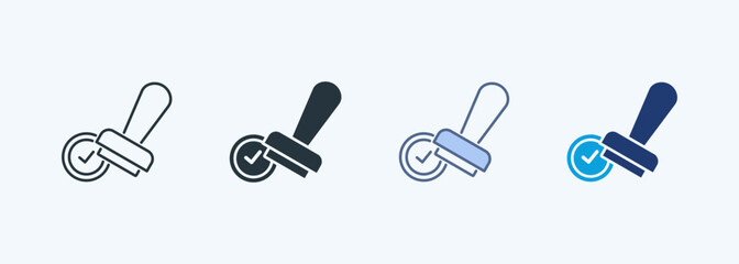 Stamp Multiple Style Icon Collection