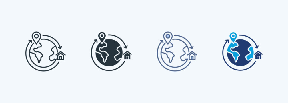Expatriate Multiple Style Icon Collection