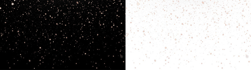 Elegant PNG overlay featuring soft bokeh lights on contrasting black and white backgrounds, perfect for enhancing visual designs and creating a dreamy atmosphere in various projects