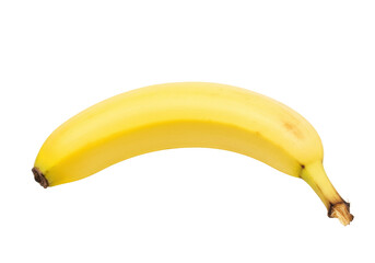 Isolated Cavendish Banana Fruit, Healthy Nutrition Source, Sweet Vegetarian Food, Whole and Fresh