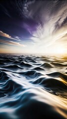 Ethereal blue and purple hues blend together in a mesmerizing grainy abstract gradient background