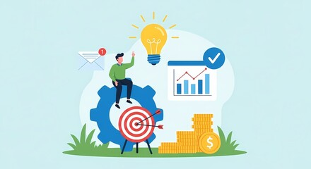 Business Strategy and Success Innovation Planning Goal Achievement and Financial Growth