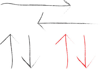 Hand-Drawn Sketch Arrow Icons – Direction and Flow