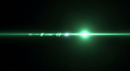 Green Lens Flare - A Focused Light Source.