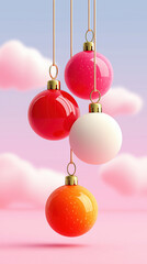 Christmas Ornaments created with Generative AI Technology, ai, generative