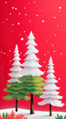Festive Christmas Background created with Generative AI Technology, ai, generative