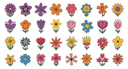 Obraz premium Seamless colorful floral pattern vector illustration design for fabric texture wallpaper