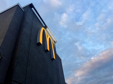 Pittsburgh PA - Circa October 21 2025 - McDonalds Sign