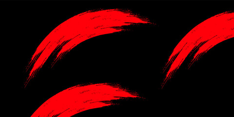 Brush strokes templates, vector grunge paintbrush MODERN,EPS 10.