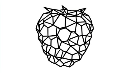 Geometric strawberry design