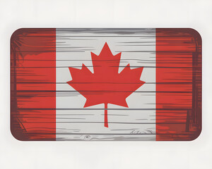 Celebrate Canadian pride with this rustic wooden flag, perfect for travel blogs, heritage projects, or showing your patriotic spirit in a unique way