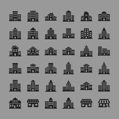 Fototapeta premium real estate icons set