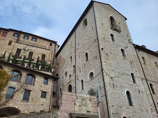 View of the old town in Assisi, Umbria, Italy.
