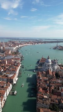 Venice Italy Drone View: Panoramic Aerial Footage
