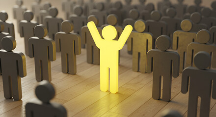 Stand out from the crowd with a winning personality and celebrate success in a modern world with a vibrant, positive attitude and dynamic team spirit!