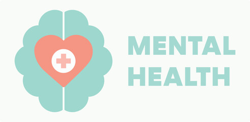 Brain, heart, medicine, mental health, health, World Mental Health Day, doctor, psychology, therapy, wellness, mind, hospital, emergency. Treatment, healing, emotions, icon, set, vector