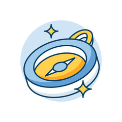 Compass icon clean and modern vector illustration
