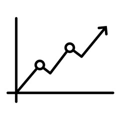 Stock up investment business icon vector 100px