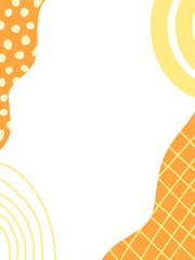 vector abstract frame empty space center for background, design, poster Or card.