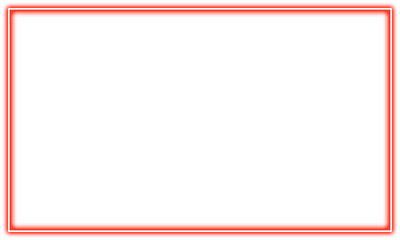 Vibrant red neon frame isolated on transparent background, perfect for adding a modern and eyecatching border to photos, designs, or text with a bright glow