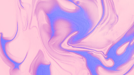 Abstract fluid marble texture in pastel pink and violet tones. A dreamy flowing pattern ideal for beauty, fashion, or modern art design.
