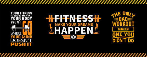 Fitness Quote wall mural, wall paper, wall sticker, banner