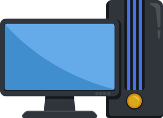 Illustration of a Desktop Computer