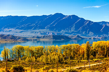 Andes mountain range in Mendoza, Argentina