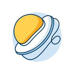 Travel Hat icon clean and modern vector illustration