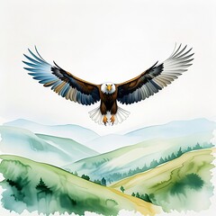 eagle in flight