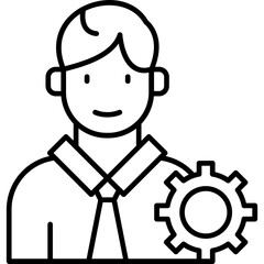 Fototapeta premium User Profile Settings Icon