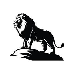 lion silhouette vector