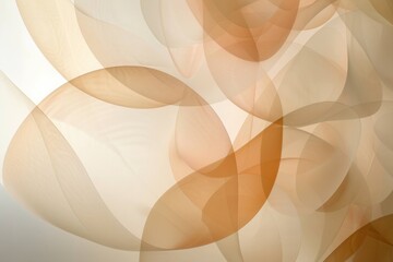 Soft Harmony: Overlapping Translucent Circles in Warm Neutrals